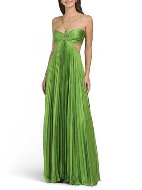 green emerald velvet dress Andrea and Leo A1424 Dress  ABC Fashion